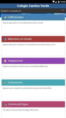 Colegio Camino Verde android App screenshot 2